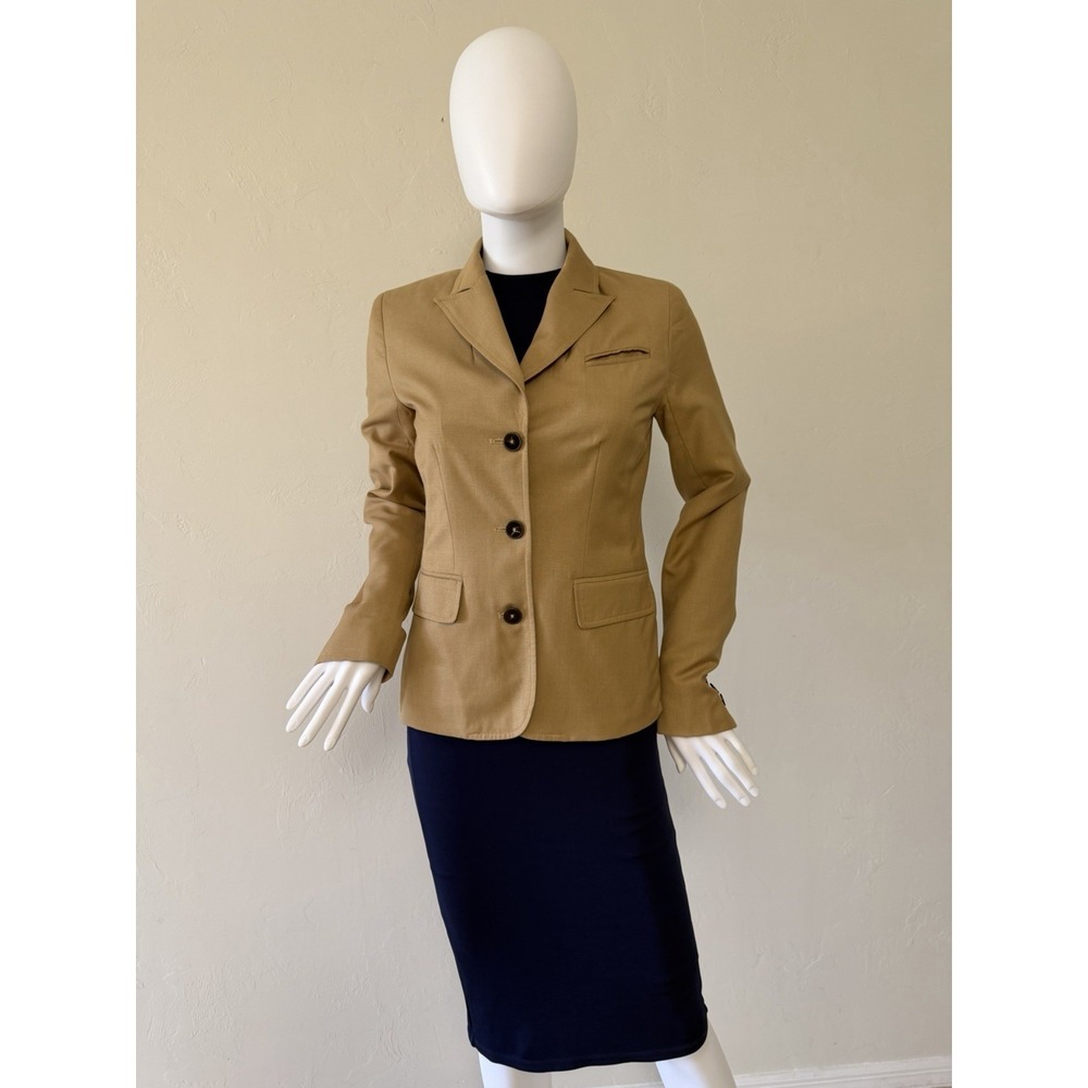 Isaac Mizrahi for Target Tan Blazer Suit Jacket Women Size 2